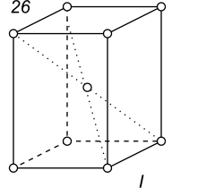 Black-white (antisymmetric) 3D Bravais Lattice number 26 (Tetragonal system)