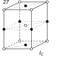 Black-white (antisymmetric) 3D Bravais Lattice number 27 (Tetragonal system)