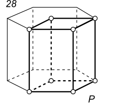 Black-white (antisymmetric) 3D Bravais Lattice number 28 (Hexagonal system)
