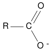 formula of a carboxylate ion
