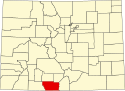 Map of Colorado highlighting Conejos County.svg