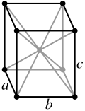 Orthohombic, body-centered
