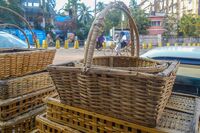 Contemporary bamboo baskets of Bangladesh.