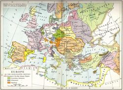 14th century, Europe, map