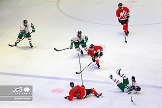 Iran's ice hockey league in Tehran