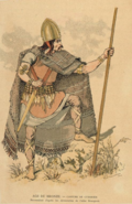 Illustration of an Urnfield culture warrior, France