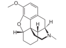 Chemical structure of desocodeine.
