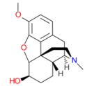 Chemical structure of dihydroisocodeine.