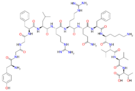 Chemical structure of dynorphin B.