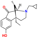 Chemical structure of ethylketocyclazocine.