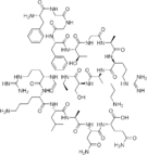 Chemical structure of nociceptin.