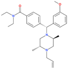 Chemical structure of SNC-80.
