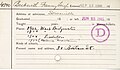 Tarjeta de registro de alumni en 1900