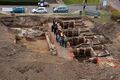 Excavations at the site of the institute.