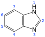 Skeletal formula with numbering convention