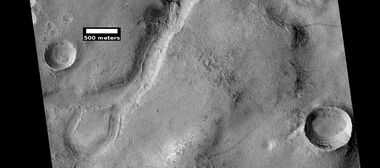 Oxbow lake, as seen by HiRISE under HiWish program