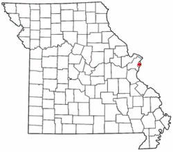 Location in the state of Missouri