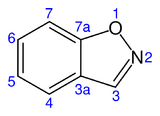 Skeletal formula with numbering convention