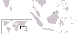 Location of Brunei Darussalam