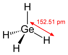 Structural formula of germane