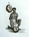 India, 1807. Pinak, a bowed. stick zither.