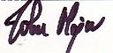 John Major's signature