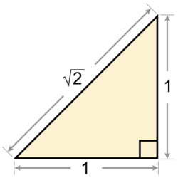 Diagram of a right triangle