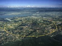 Bird's eye view of The Large hadron collider.