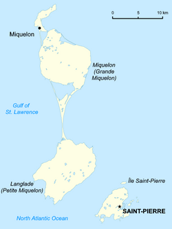Location of St. Pierre