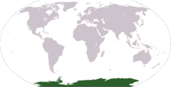 Location of Antarctica.