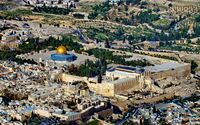 A view of the Temple Mount, considered a holy place by Jews, Christians, and Muslims.