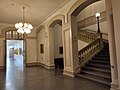 Bottom of the stairs leading to the auditorium