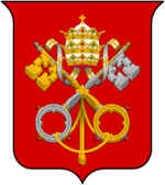 Coats of arms of the Holy See and Vatican City