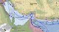 Map of the Persian Gulf region