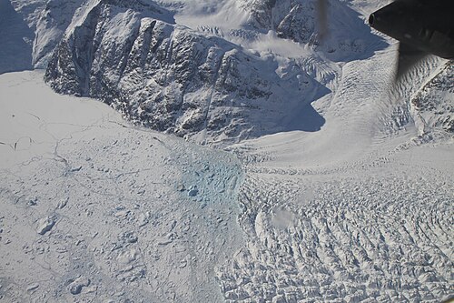 Ice mélange on Greenland's western coast, 2012