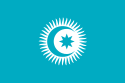 Flag of Organization of Turkic States Azerbaijani: Türk Dövlətləri Təşkilatı Hungarian: Türk Államok Szervezete Kazakh: Türkı memleketterınıñ ūiymy Kyrgyz: Түрк мамлекеттер уюму Turkish: Türk Devletleri Teşkilatı Turkmen: Türki döwletleriň guramasy Uzbek: Turkiy davlatlar tashkiloti