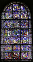 The Poor Man's Bible window from Canterbury Cathedral (13th century)