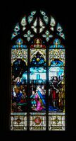 St Louis administering Justice by Lobin in the painterly style, Church of St Medard, Thouars (19th century)