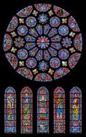 The south transept windows from Chartres Cathedral
