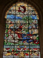 Window of the Conversion of St Paol, Chapel of St James, Seville Cathedral, Spain, Visente Mentdo (1560)