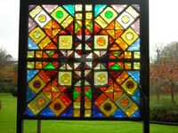 The Four Seasons (1978) by Leonard French at La Trobe University Sculpture Park in Melbourne, Australia