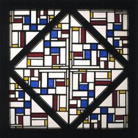 De Stijl abstraction by Theo van Doesburg, Netherlands (1917)