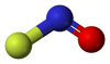 Ball and stick model of nitrosyl fluoride