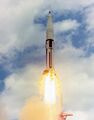 A Saturn IB (AS-202) liftoff from Cape Canaveral Air Force Station Space Launch Complex 34