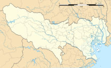 Map showing the location of Nippara Shōnyūdō