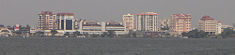 Ernakulam, as seen from the Vembanad Lake