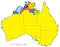 Map of the Australian languages