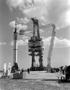 MR-3 prelaunch activities April 21, 1961 at LC-5, Cape Canaveral, Florida