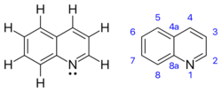 Quinoline chemical structure.svg