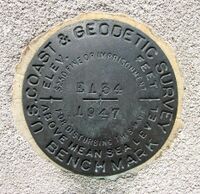 United States Coast and Geodetic Survey benchmark disk in the United States